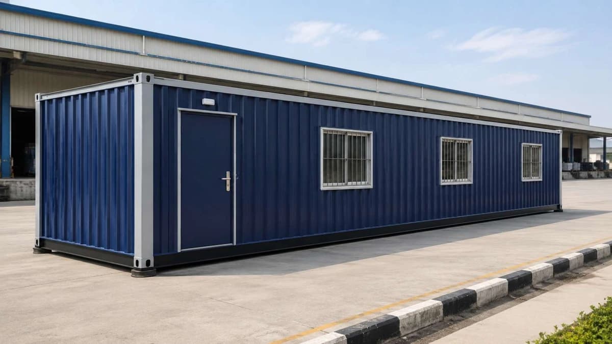 Container project site office in the Dharuhera auto belt near Bawal