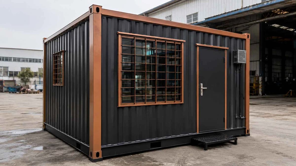 Container QC and supervisor office at a Bawal manufacturing unit