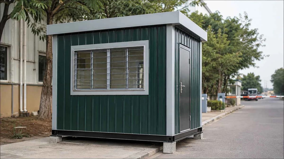 Container office loaded for long-distance road dispatch from the Bangalore factory to Rajahmundry