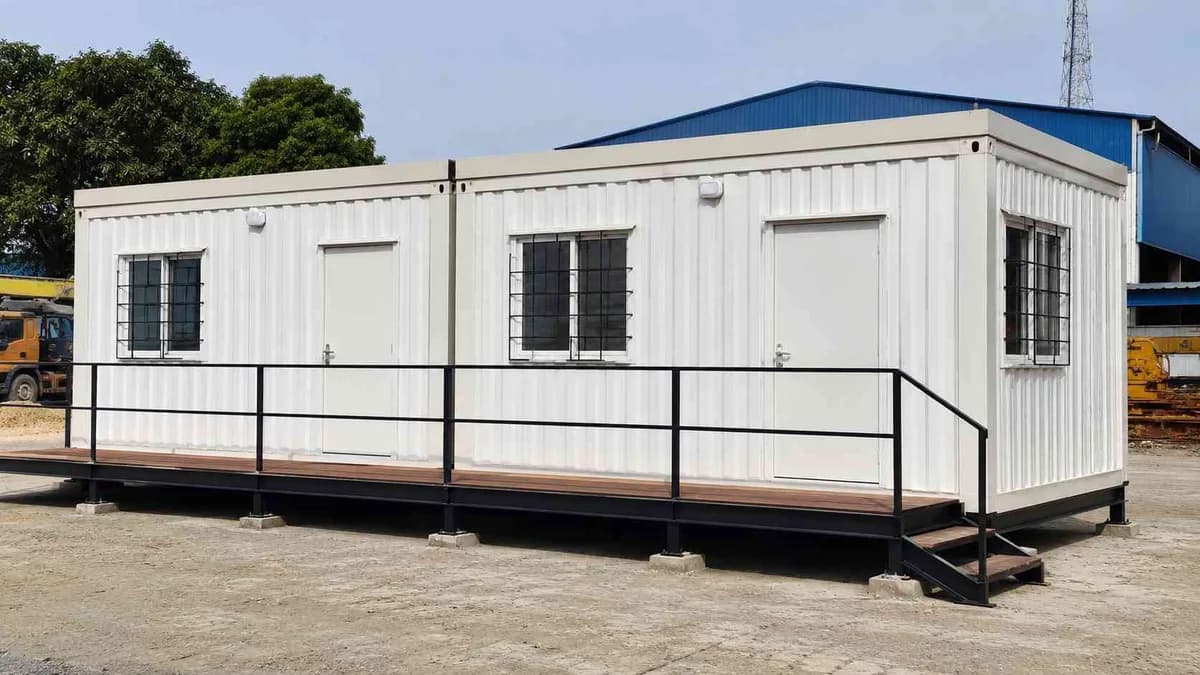 Container QC office at an auto-component plant in Neemrana