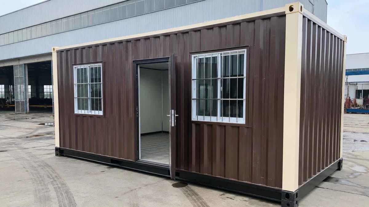 Container admin cabin at the HSIIDC estate in Rohtak