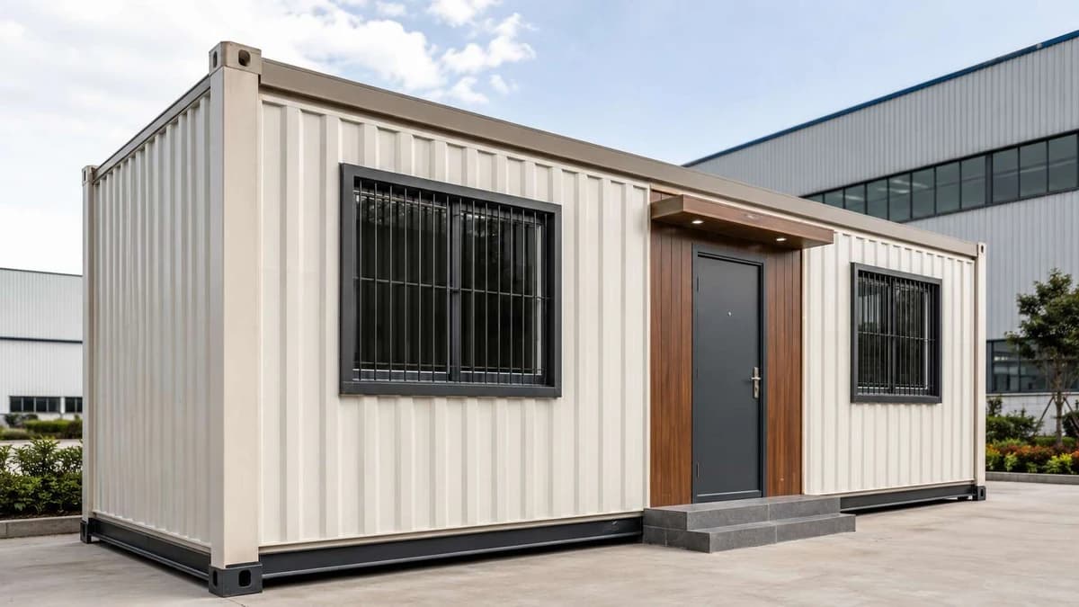 Container admin cabin for an industrial unit in Thrissur