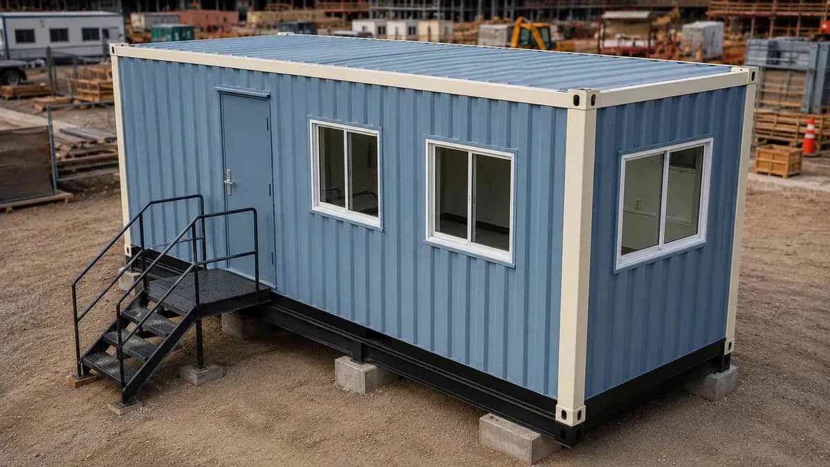Container site office at the Kinfra industrial park in Thrissur