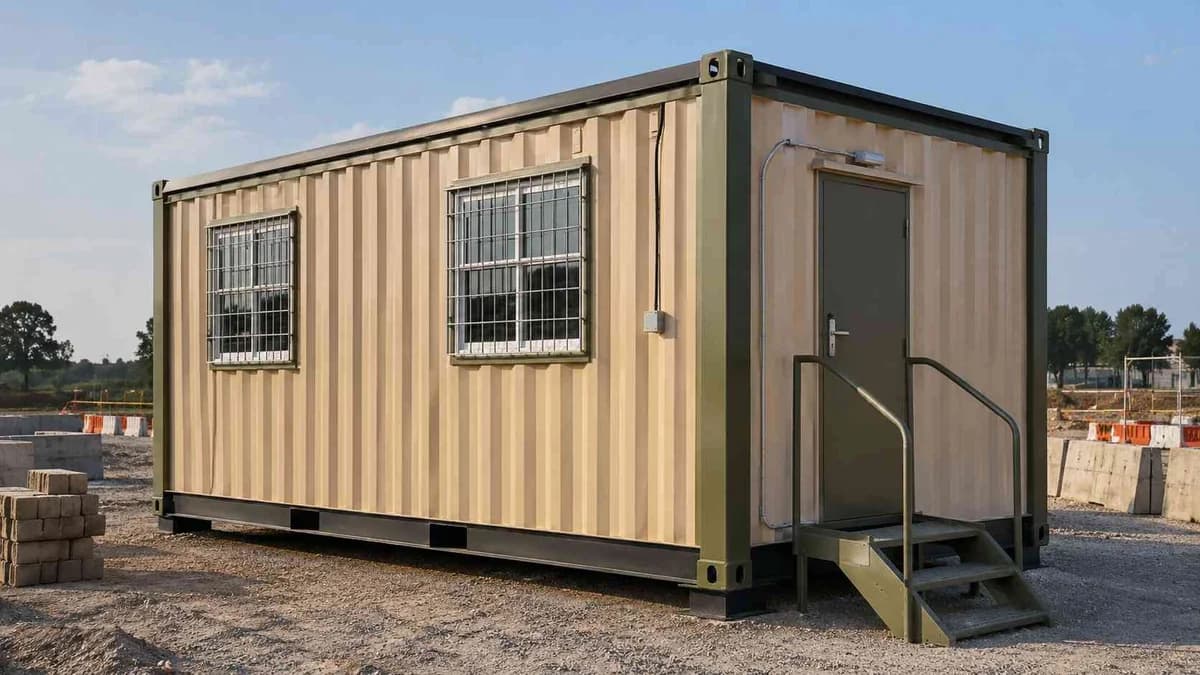 Container project site office on a Trichy engineering project