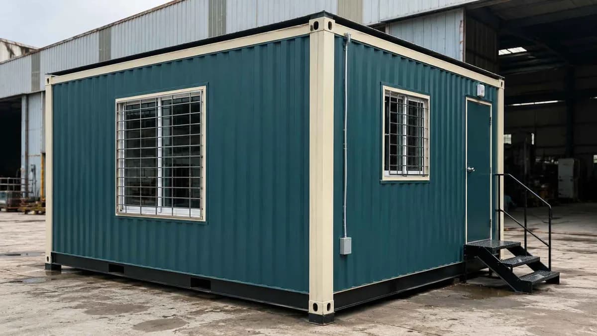Container supervisor office at a Warangal engineering site