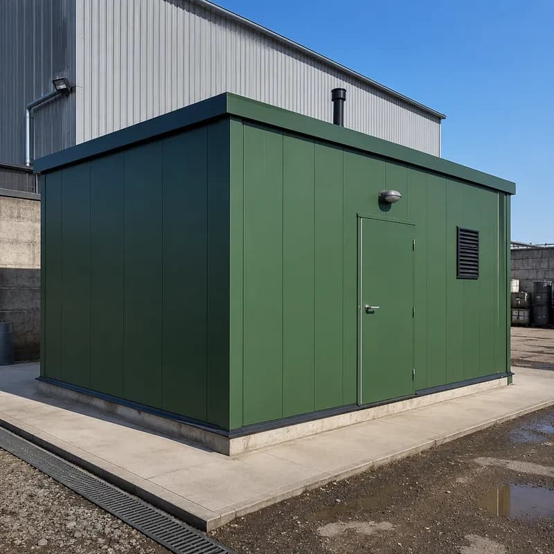 Colour-coated PPGI facing of a SAMAN PIR sandwich panel