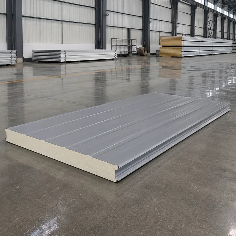 Grey 60 mm panel on factory display showing the wall profile