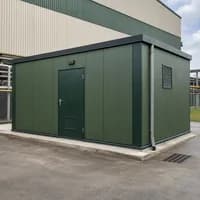 SAMAN rockwool wall panels installed on an industrial building