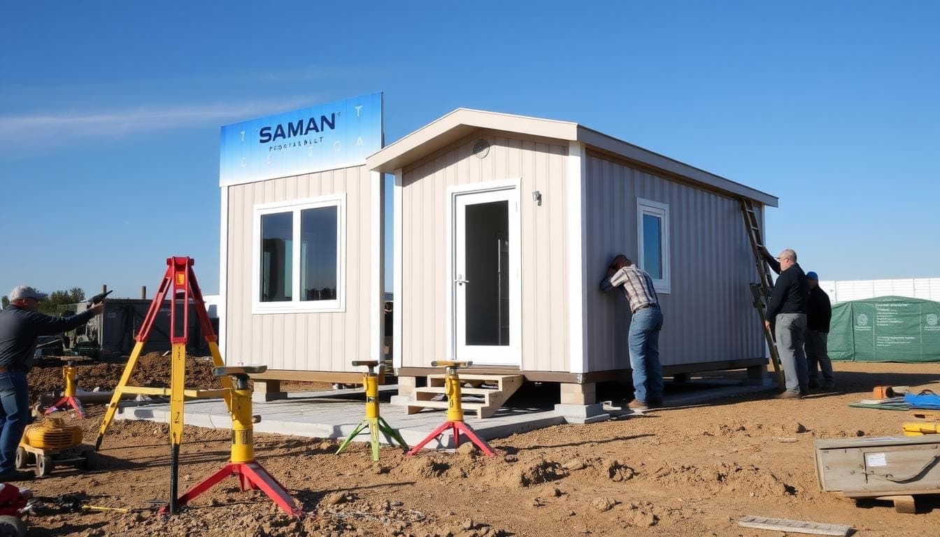 porta cabin installation process