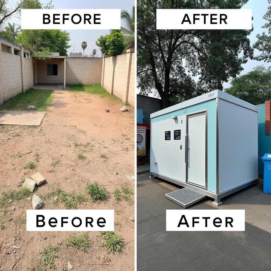 Medical cabin case study in Shahdara