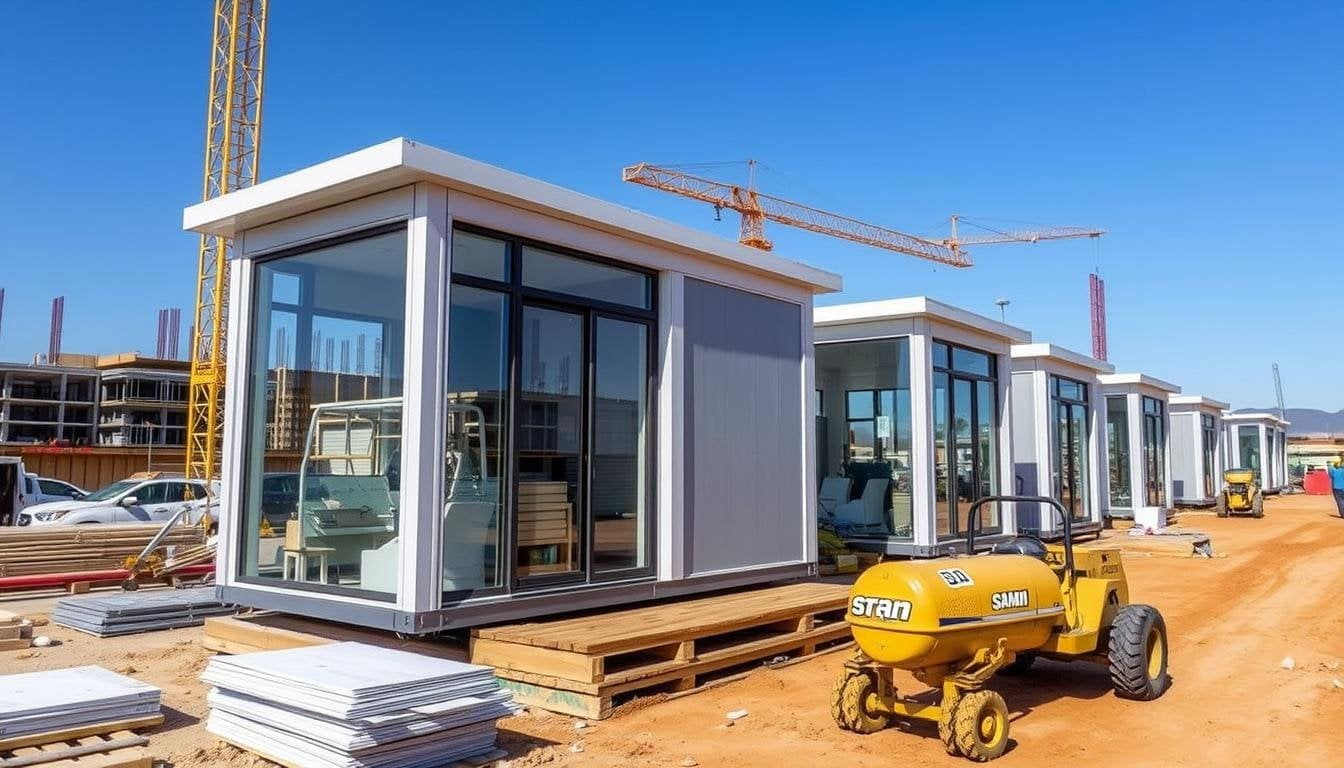 Porta Cabins in Construction