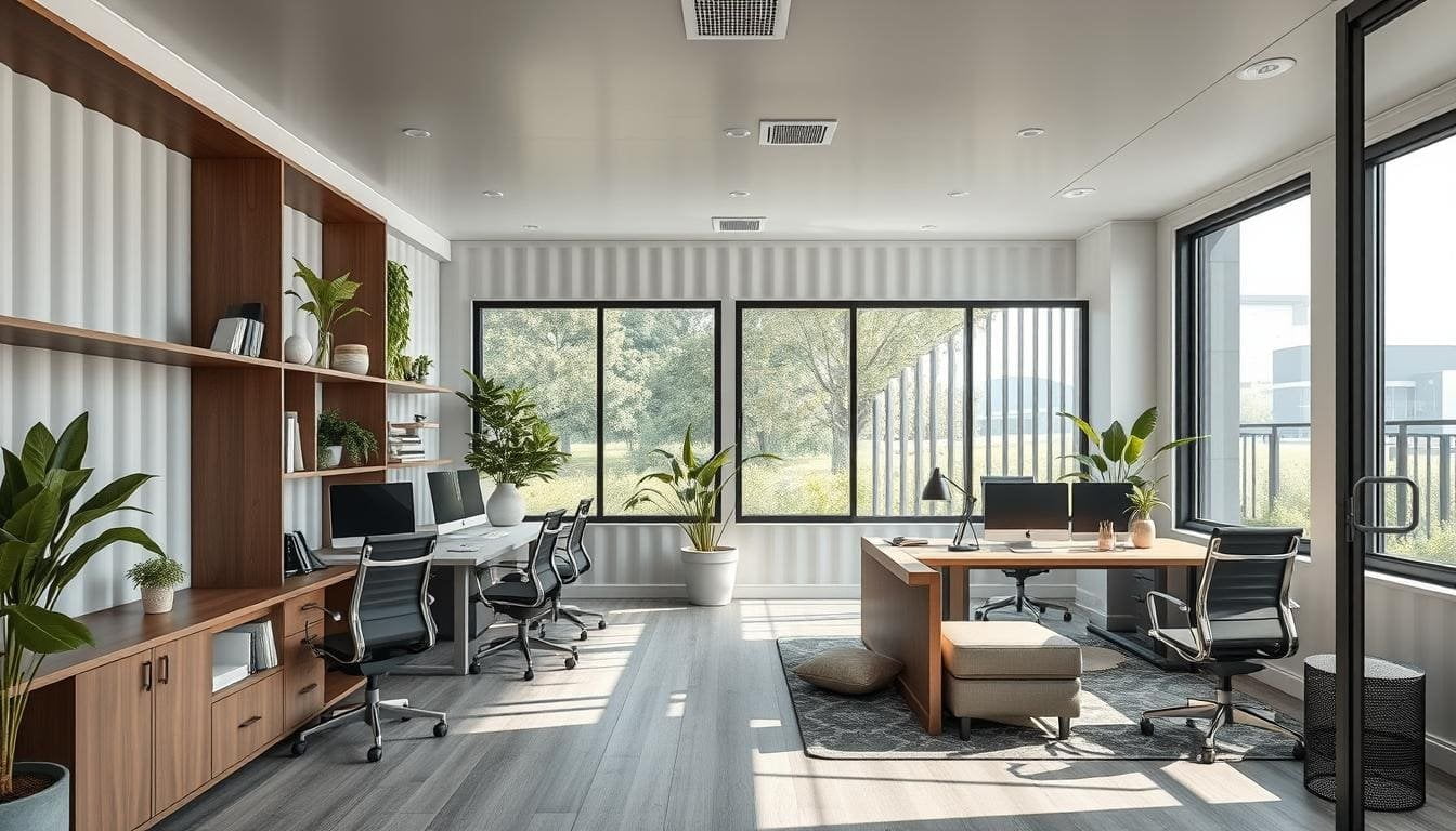 Container Office Interior Design