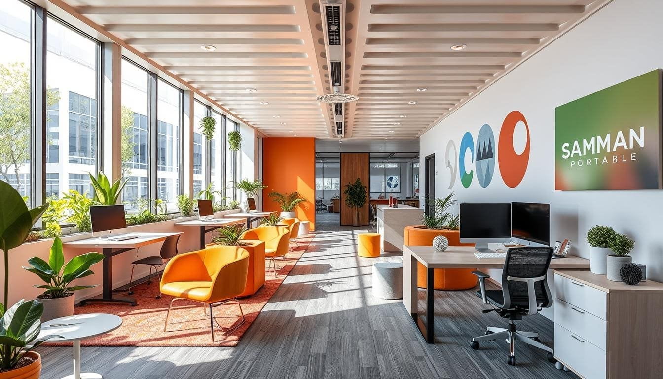 Shipping Container Office Interior