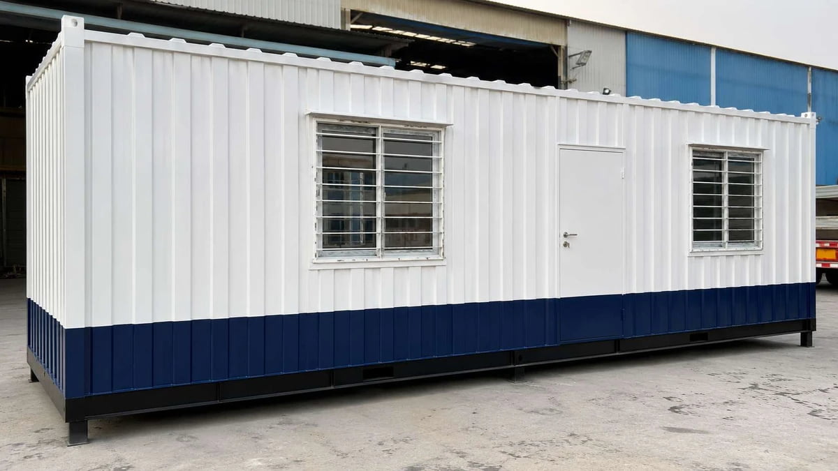 Container site office at the Focal Point industrial area in Jalandhar