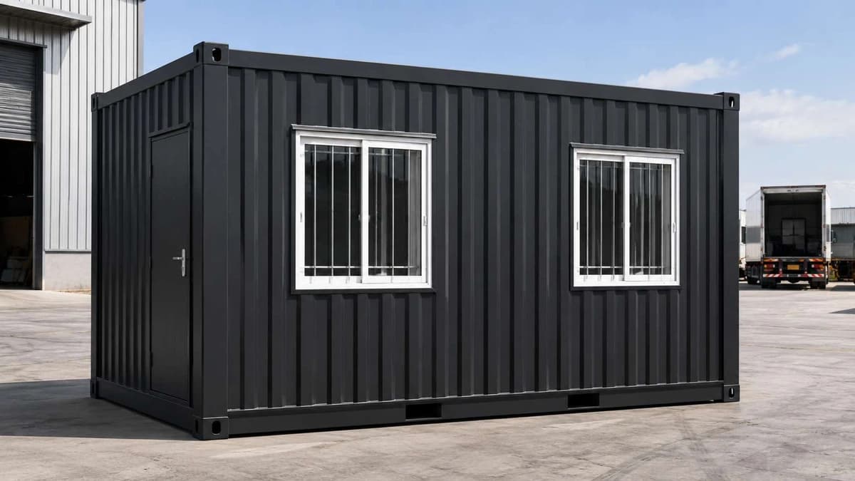 Container Admin Cabin for Kozhikode Container admin cabin for a commercial unit in Kozhikode