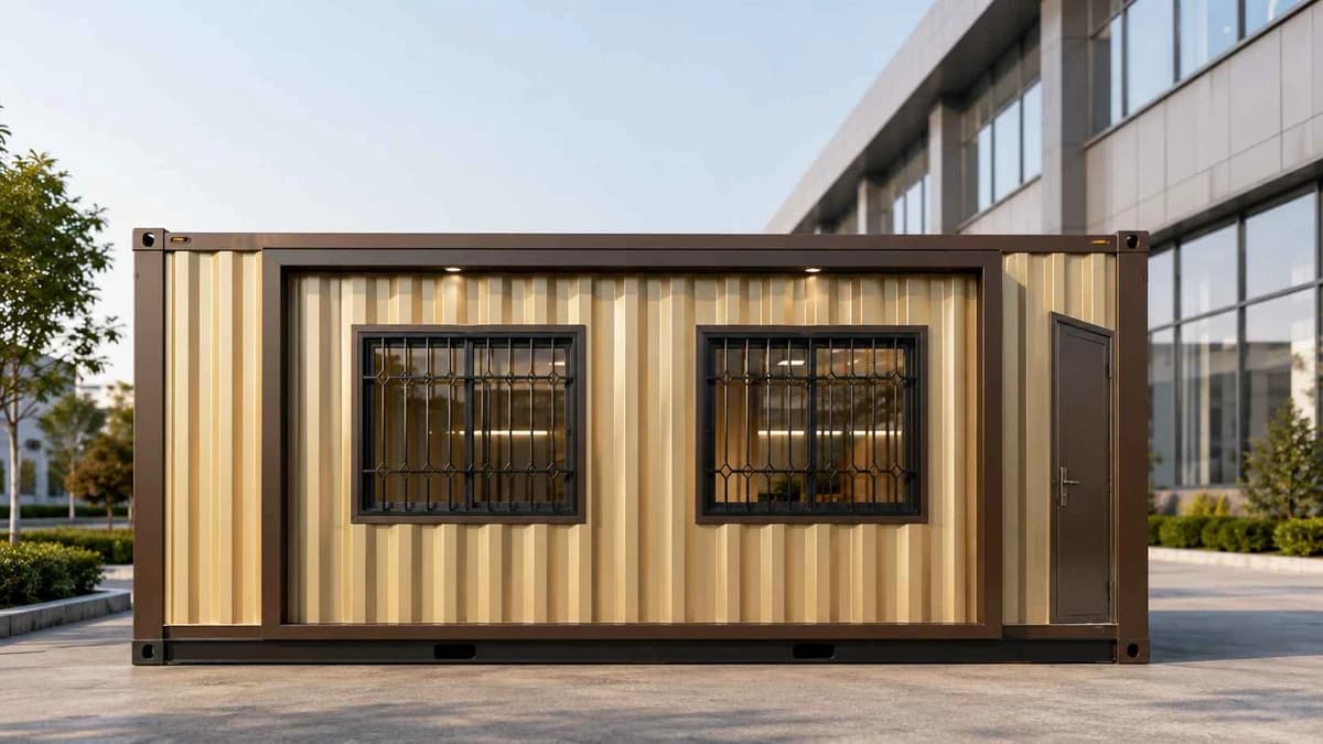 Container Dispatch-Yard Cabin in Nellore Container dispatch-yard cabin at a Nellore logistics unit