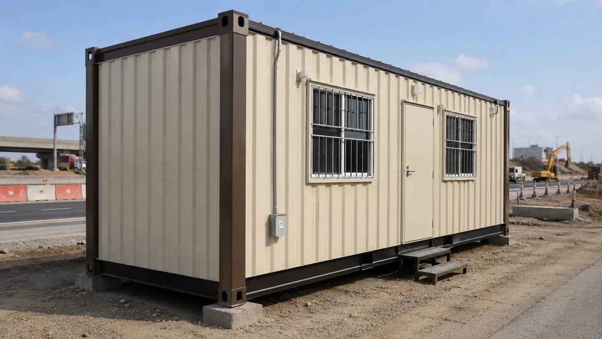 Container Site Office on NH44 Penukonda Container project site office on the NH44 corridor at Penukonda