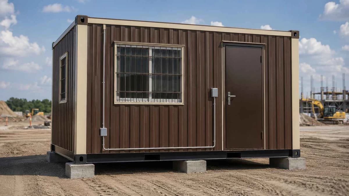 Container Site Office in Rudrapur Container engineering site office on a Rudrapur plant expansion project