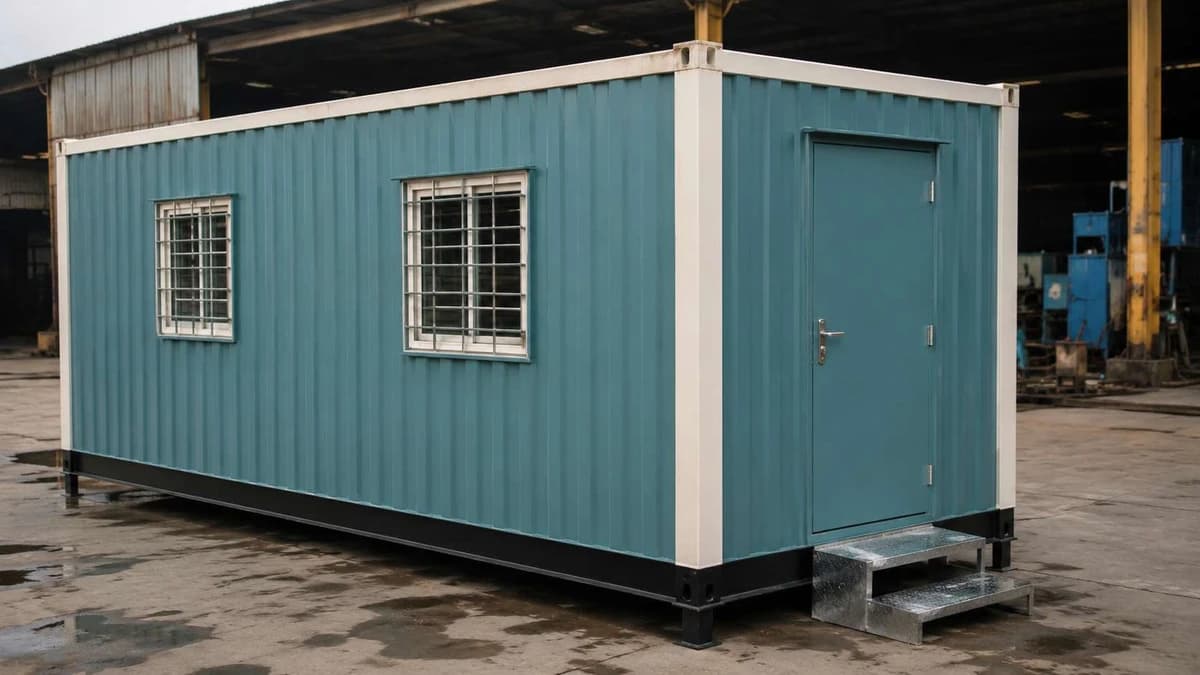 Container QC Office in Sonipat Container QC and supervisor office at a Sonipat manufacturing unit