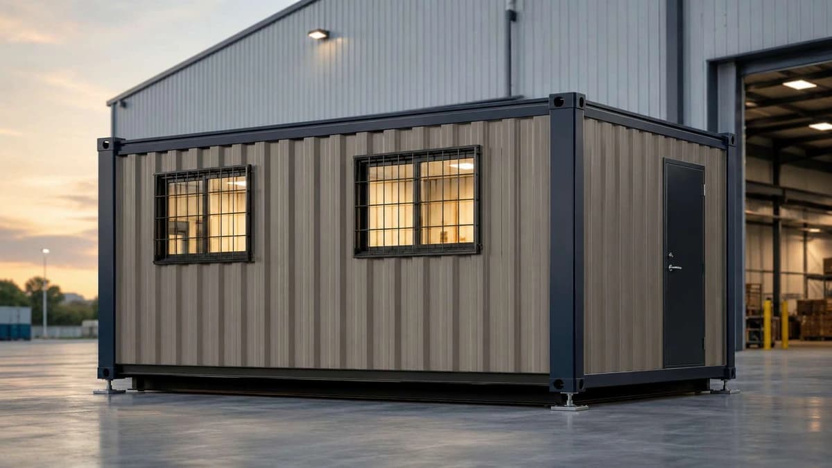 Container Admin Office in Varanasi Container admin and supervisor office at a Varanasi manufacturing unit