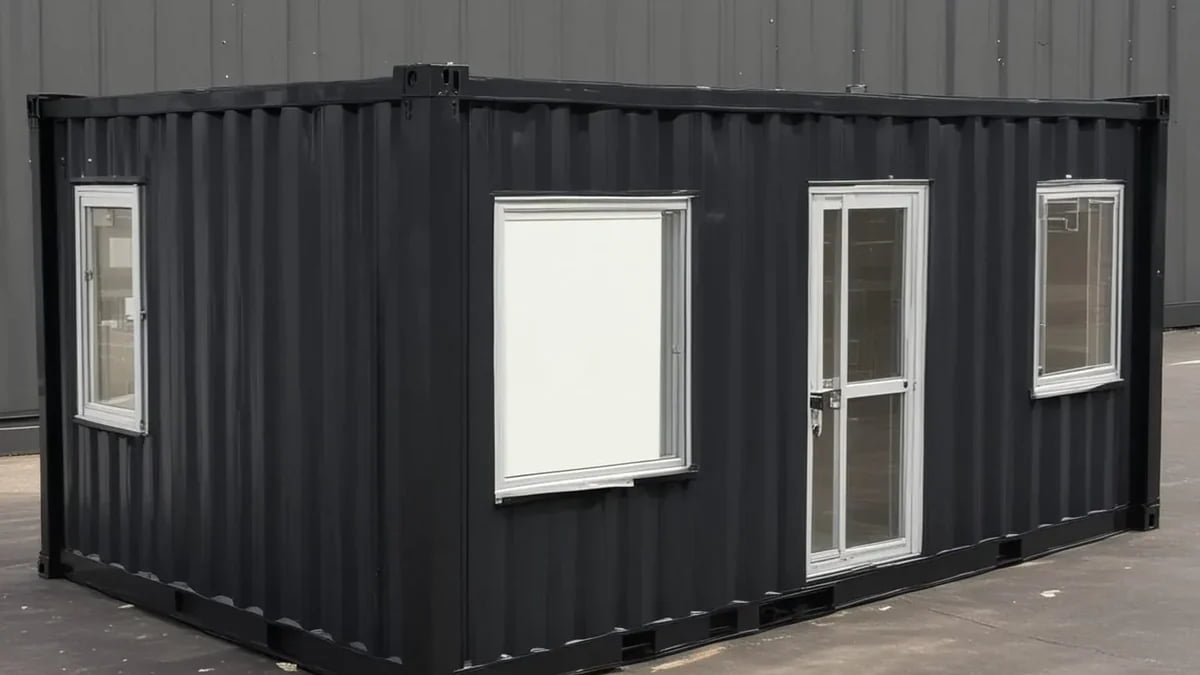 Steel container office for Okhla industrial area Delhi delivered from Greater Noida