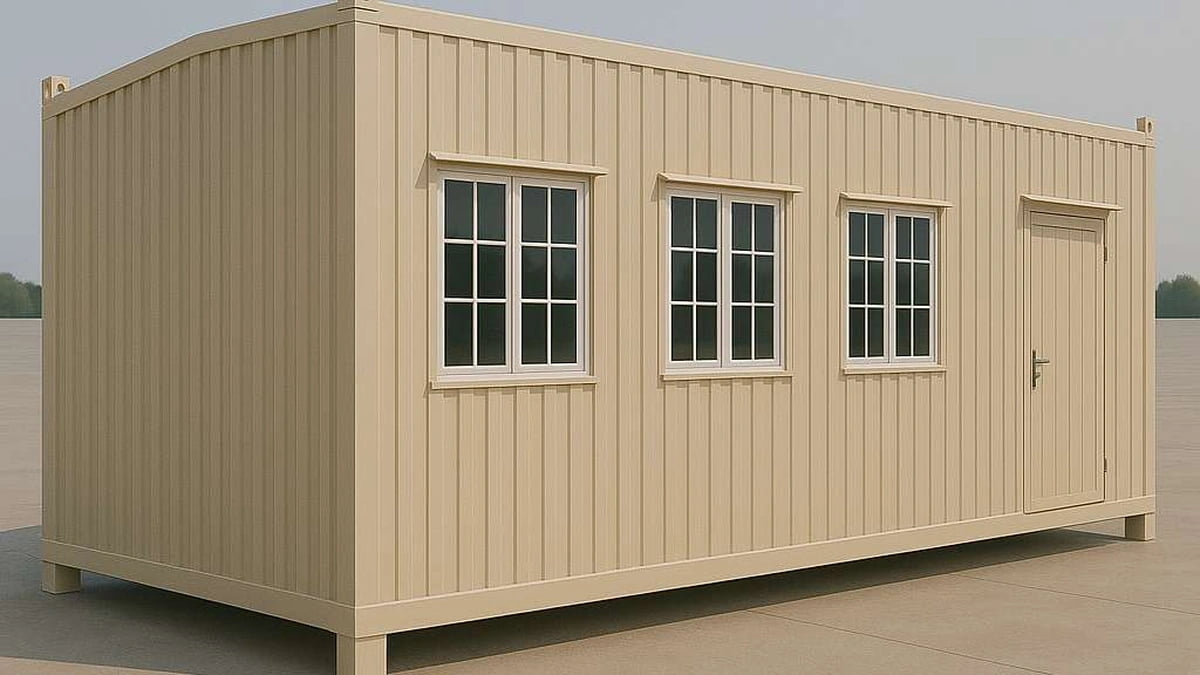 Porta cabin in Mysore — MS steel-frame unit by SAMAN, dispatched from nearby Bangalore