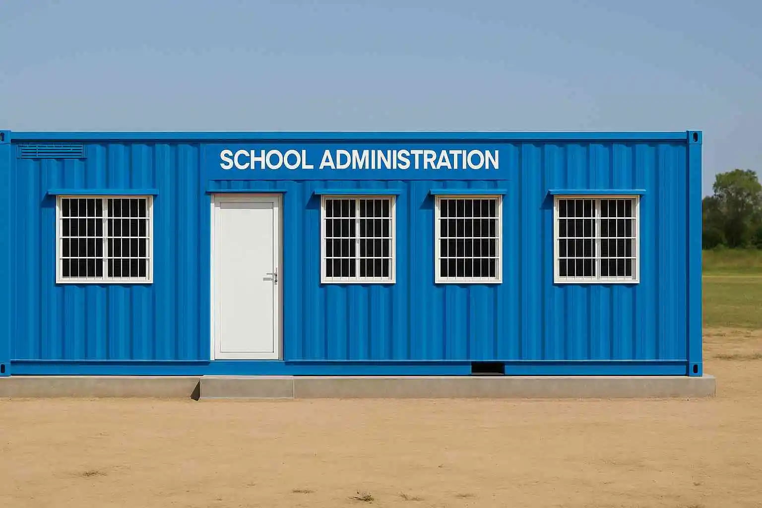 School administration containerized office
