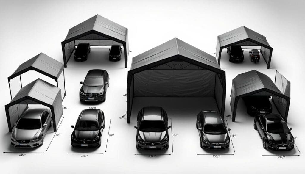 Car Portable Garage Size Guide Car Portable Garage Size Guide