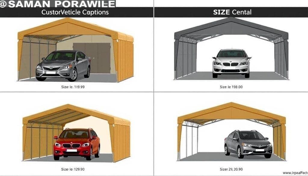 Portable Carport Size Options Portable Carport Size Options