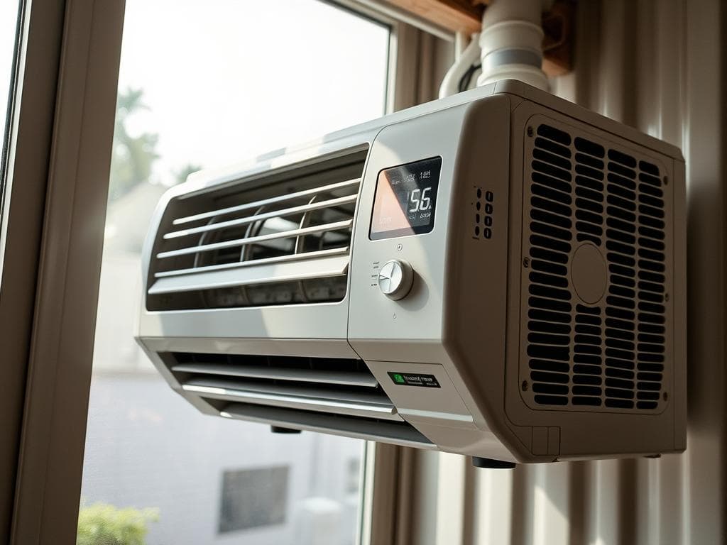 AC system in container office withstanding East Delhi summer heat AC system in container office withstanding East Delhi summer heat