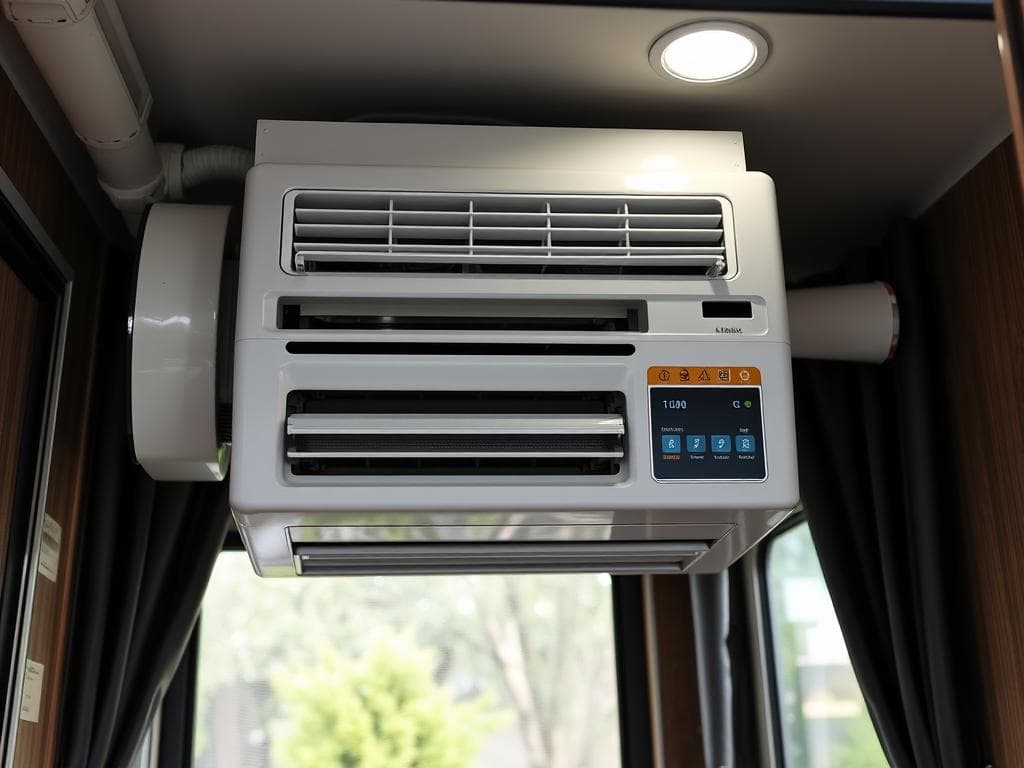 Climate control system in portable office cabin Climate control system in portable office cabin