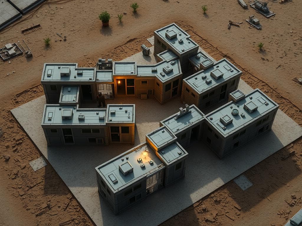 Cluster arrangement labour colony for medium-density sites in Sector 137 Cluster arrangement labour colony for medium-density sites in Sector 137