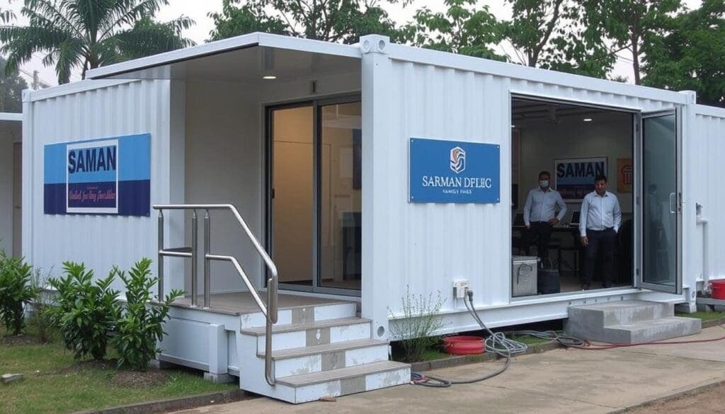 Completed SAMAN container office installation in Ghaziabad Completed SAMAN container office installation in Ghaziabad
