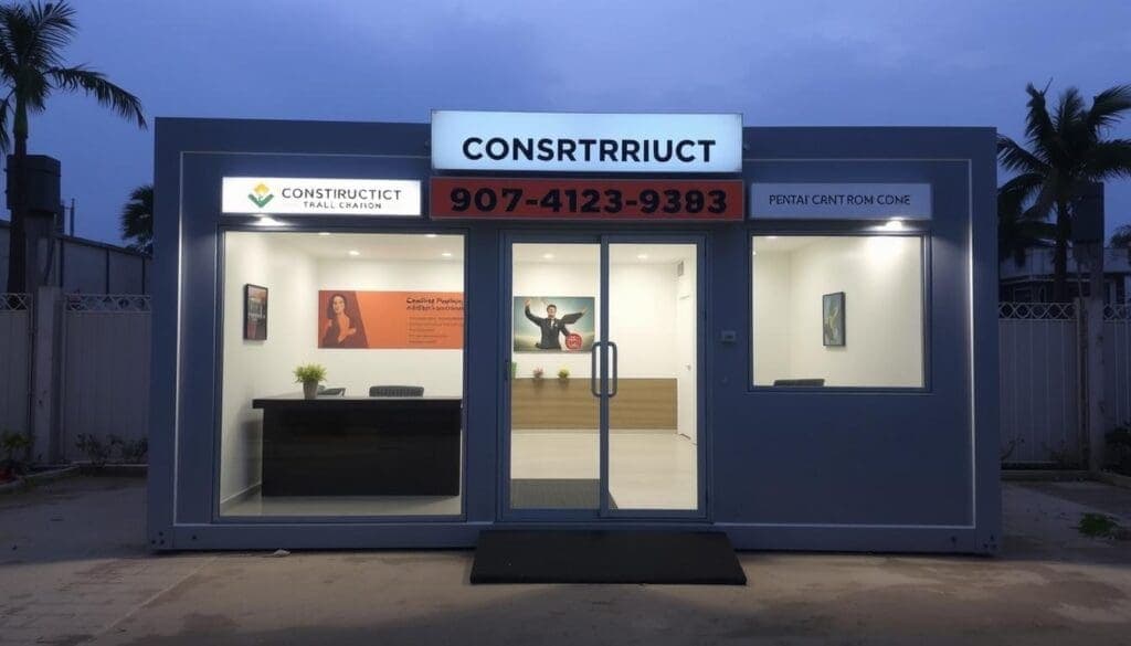 Construction company's admin office in portable cabins in Noida Extension Construction company's admin office in portable cabins in Noida Extension