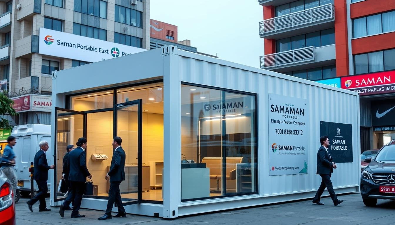 Container Office setup in East Delhi commercial area