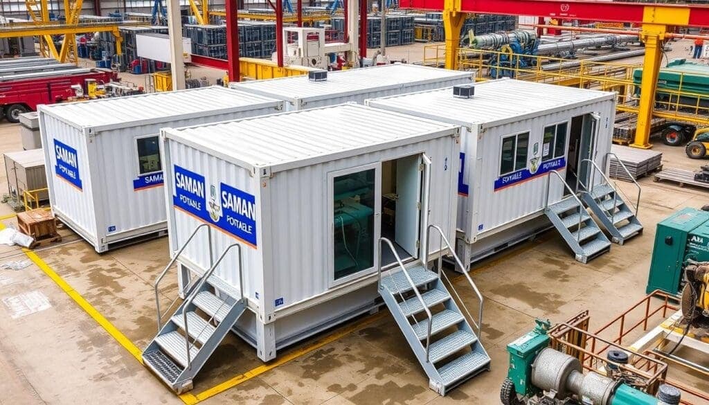 Container Offices in Faridabad industrial zone with SAMAN Portable branding Container Offices in Faridabad industrial zone with SAMAN Portable branding