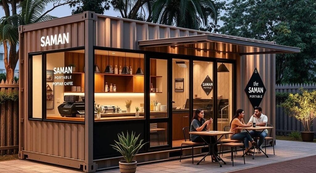 Container cafe in Mayur Vihar with modern design Container cafe in Mayur Vihar with modern design