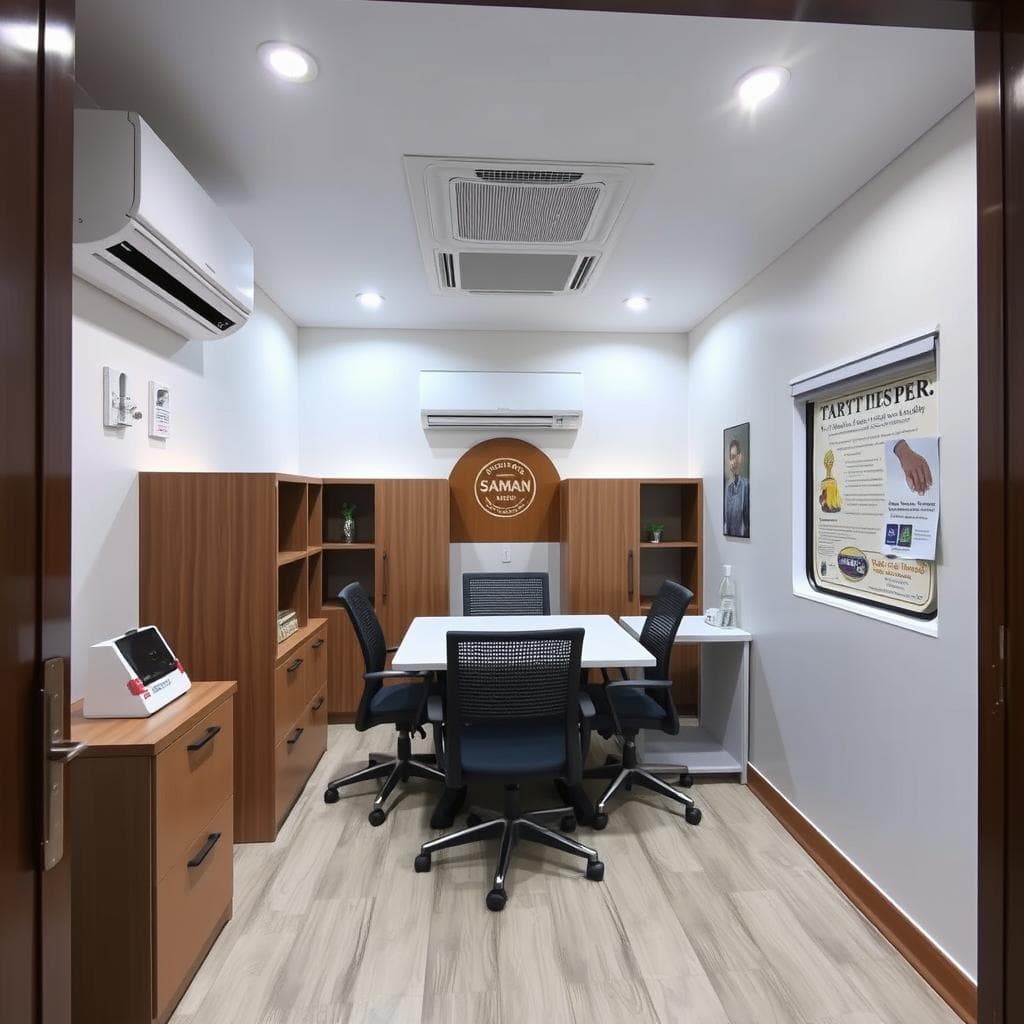 Customized Container Office interior for West Delhi client Customized Container Office interior for West Delhi client