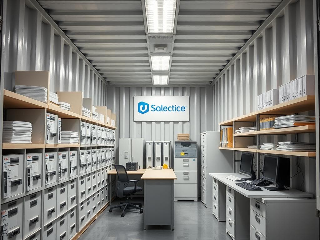 Documentation center in container office format Documentation center in container office format