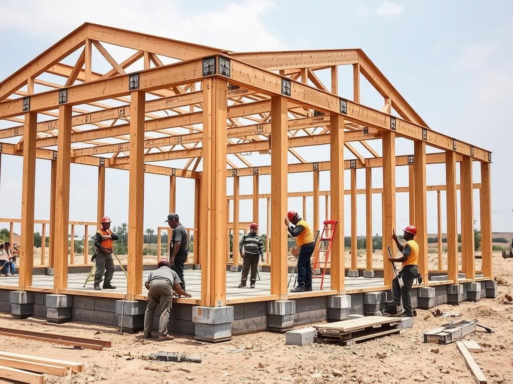 Durable labour housing structure in Ghaziabad Durable labour housing structure in Ghaziabad