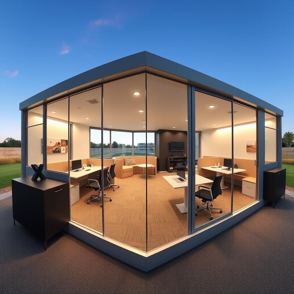 Executive 40x10 portable office cabin for large teams in Golf Course Road Executive 40x10 portable office cabin for large teams in Golf Course Road