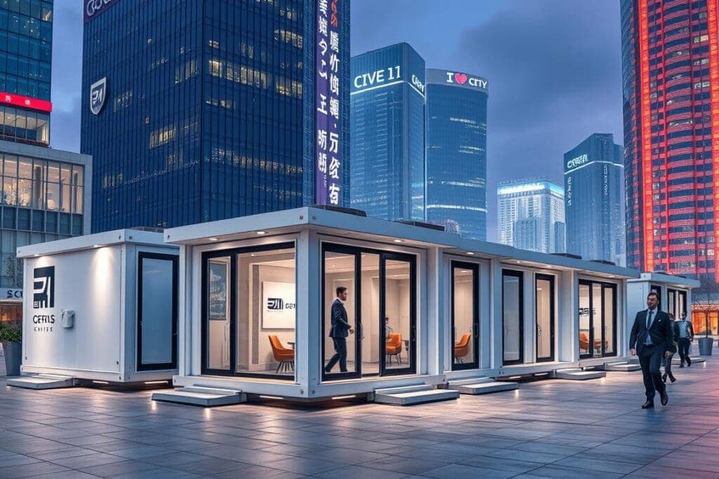 Executive portable cabin office complex in Cyber City Executive portable cabin office complex in Cyber City