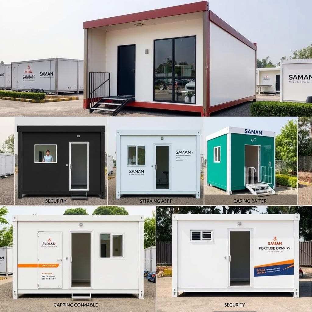 Exterior customization options for portable office cabins in DLF Gurgaon Exterior customization options for portable office cabins in DLF Gurgaon