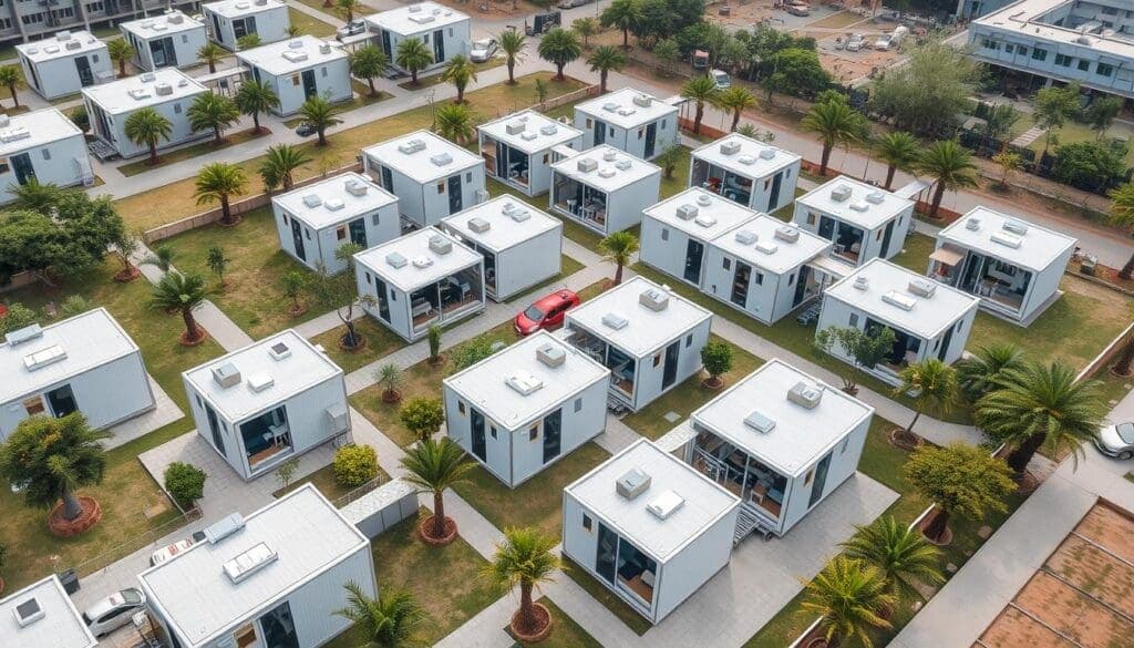 Fintech startup using portable office cabins in Sector 137 Noida Fintech startup using portable office cabins in Sector 137 Noida