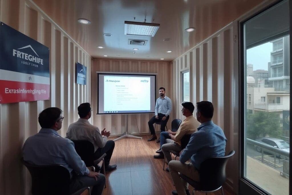 Franchise training session in container office in Preet Vihar Franchise training session in container office in Preet Vihar