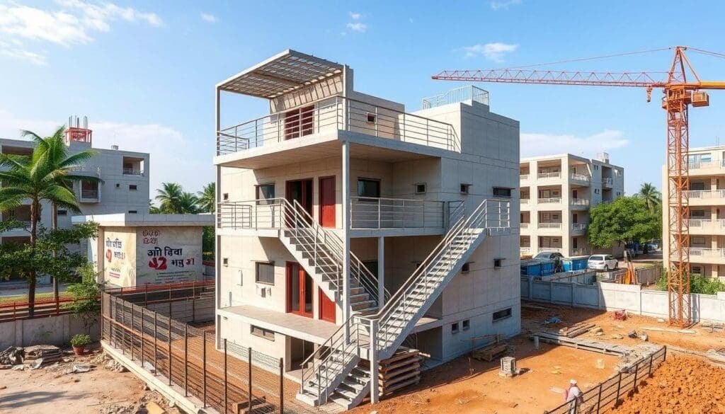 G+2 labour colony design in Rohini Sector 24 for metro project G+2 labour colony design in Rohini Sector 24 for metro project