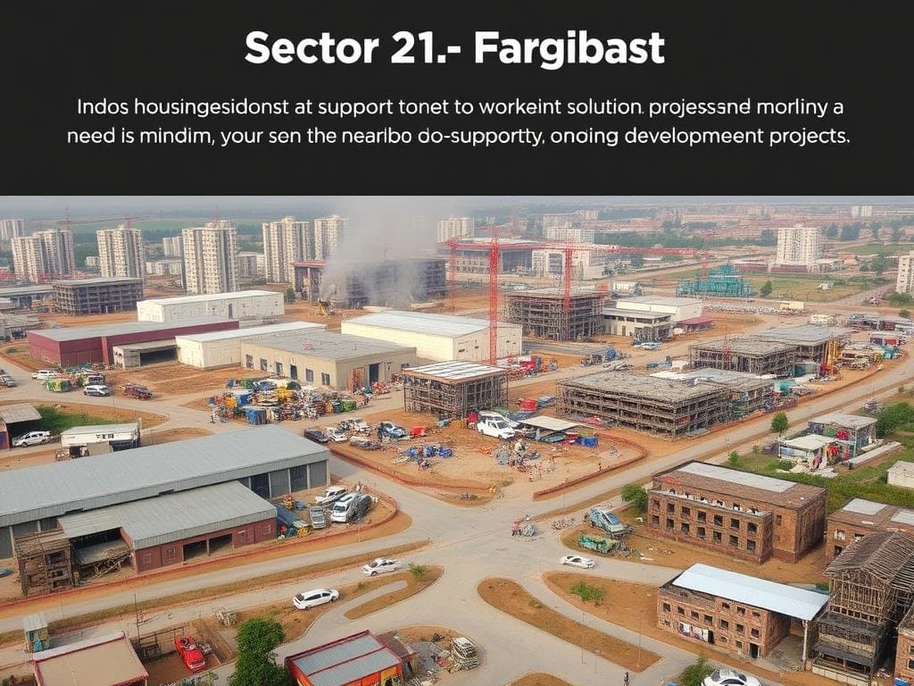 Industrial development in Sector 21, Faridabad requiring labour housing Industrial development in Sector 21, Faridabad requiring labour housing