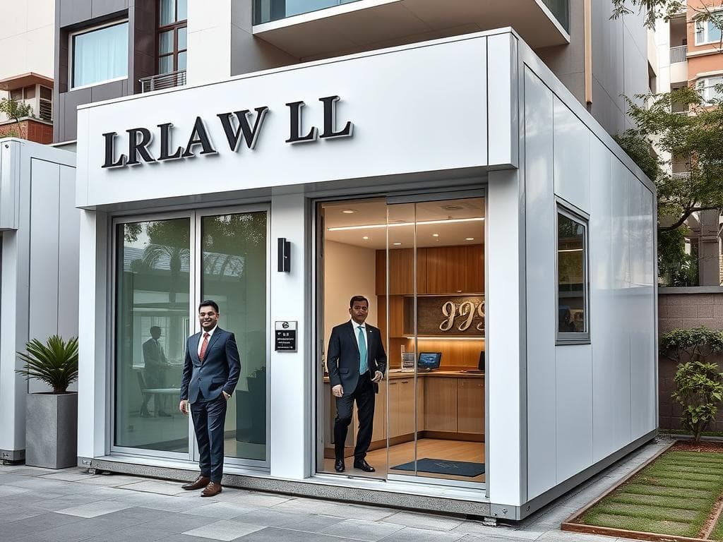 Law firm using a premium portable office in Defence Colony, South Delhi Law firm using a premium portable office in Defence Colony, South Delhi