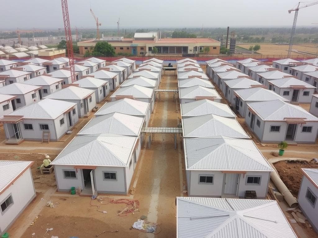 Modular labour camp in Raj Nagar Extension Modular labour camp in Raj Nagar Extension