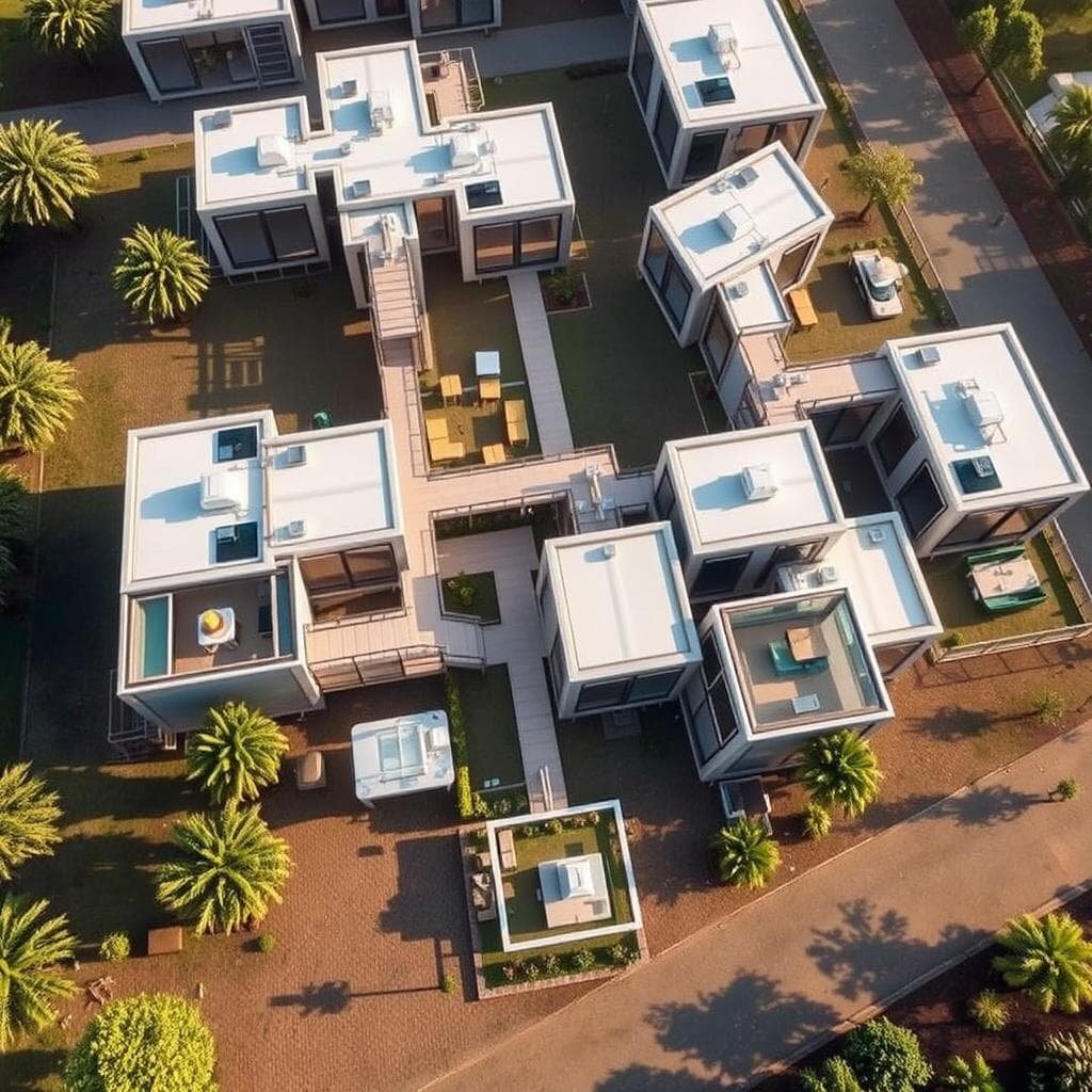 Modular portable office complex showing expansion capabilities in Vasant Kunj Modular portable office complex showing expansion capabilities in Vasant Kunj
